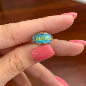PANDORA  murano glass aruba charm